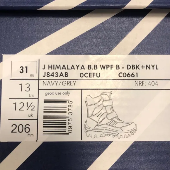 🔥🔥GEOX J Himalaya Waterproof Boots.