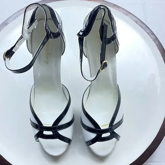 Getmorebeauty Women's B/W Shoes Size 42(11.5)