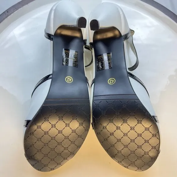 Getmorebeauty Women's B/W Shoes Size 42(11.5)