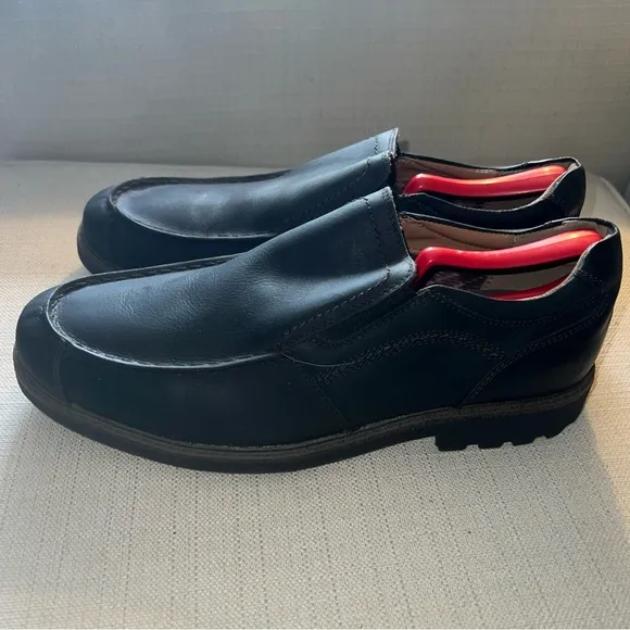 G.H. Bass Mens Black Slip On Darren Comfort Shoes Size 11M Casual Or Career