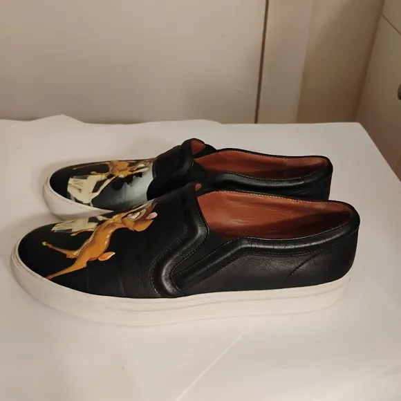 GIVENCHY Bambi Disney Women's Loafers Shoes Leather 40