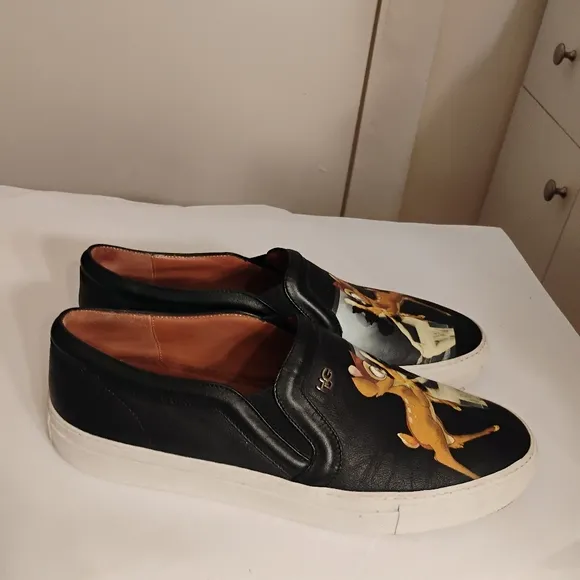 GIVENCHY Bambi Disney Women's Loafers Shoes Leather 40