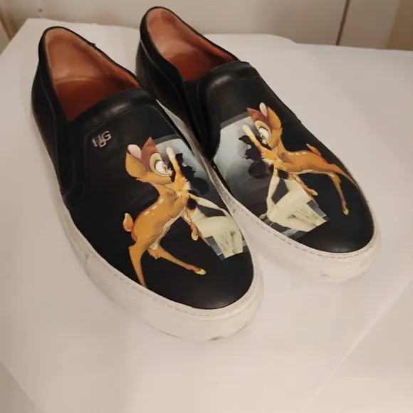 GIVENCHY Bambi Disney Women's Loafers Shoes Leather 40