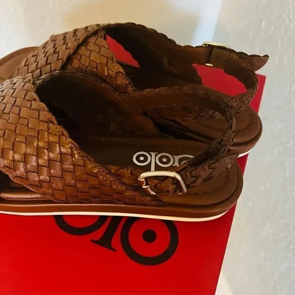 GOLO Criss Slingback Leather Sandal, Size 7.5, NWT