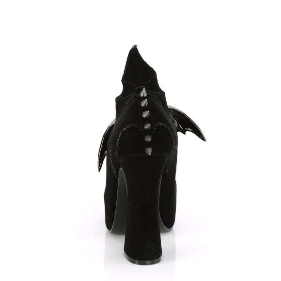 Gothic Velvet Mary Jane High Heel Shoes