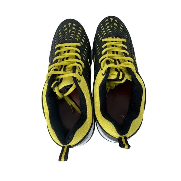 Gravity‎ Defyer Flexnet Running Shoes Mens 9 Black Yellow Three Spring System