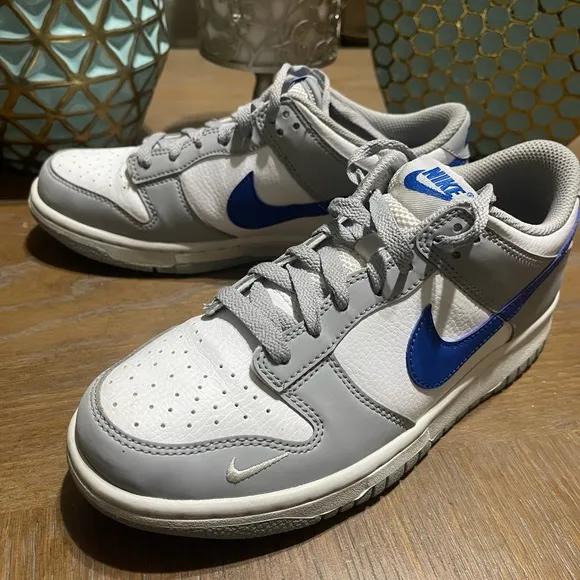 Gray and Blue Nike dunks!