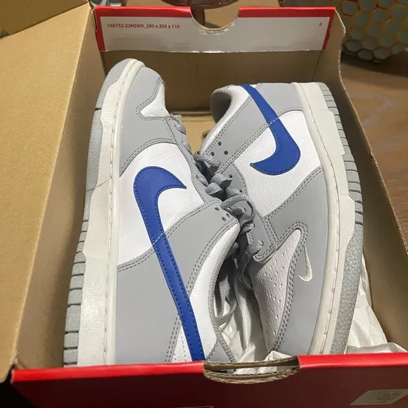 Gray and Blue Nike dunks!