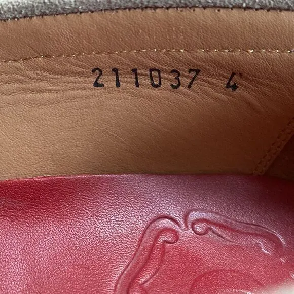 GRENSON Shoes Gray Suede Leather Penny Loafers Women’s Size 37