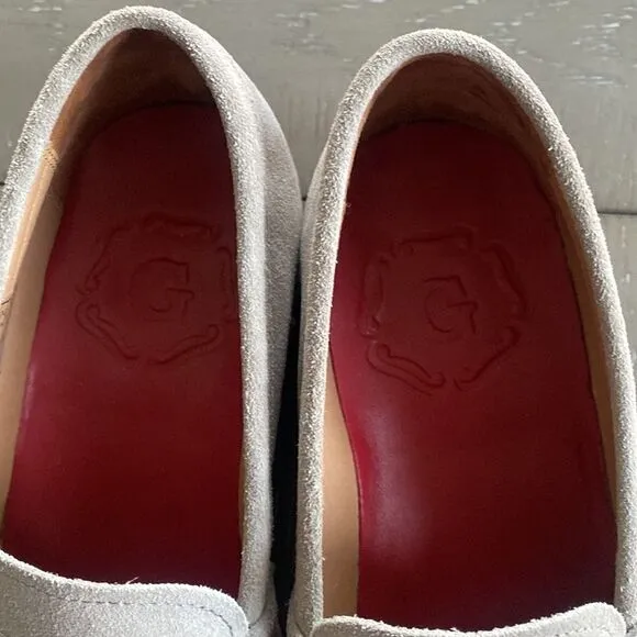 GRENSON Shoes Gray Suede Leather Penny Loafers Women’s Size 37