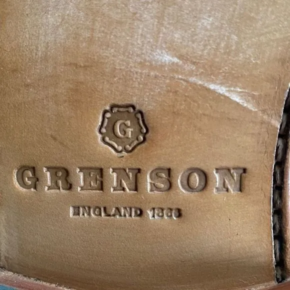 GRENSON Shoes Gray Suede Leather Penny Loafers Women’s Size 37