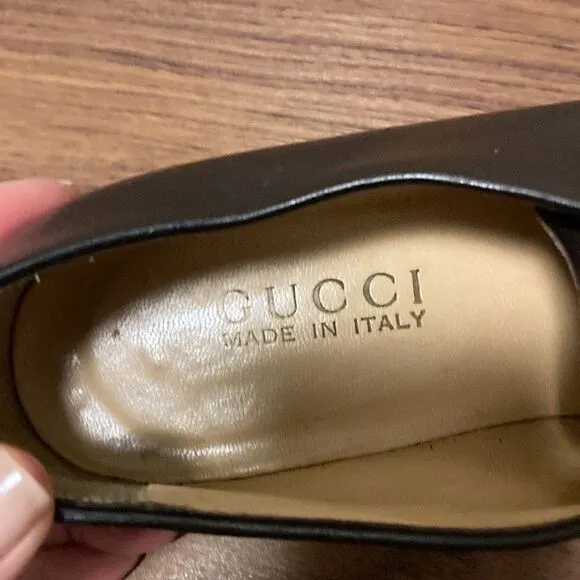 Gucci Authentic Women’s Lace Up Leather &amp; Suede Brown Shoes. Size 7AA.