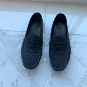 Gucci Men’s Black Loafers Classic Slip-On Shoes