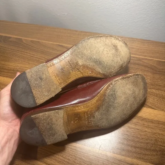 Gucci  Mens Horsebit Rosso Bright Bordeaux  Loafer Size 8,5