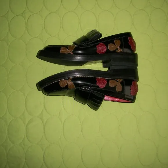 Handmade Italian Black Patent Leather Loafers