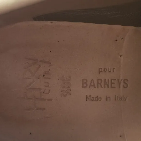 Henry Cuir For Barney's Tan Casual Shoes Sz 38.5