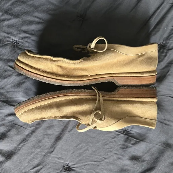 Henry Cuir For Barney's Tan Casual Shoes Sz 38.5