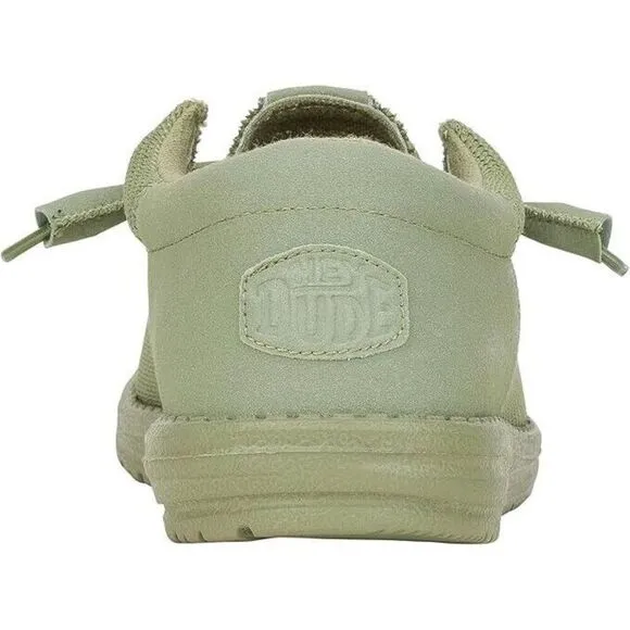 Hey Dude Wally Funk Mono 40011-337 Men's Olive Green Slip-On Casual Shoes NR9885