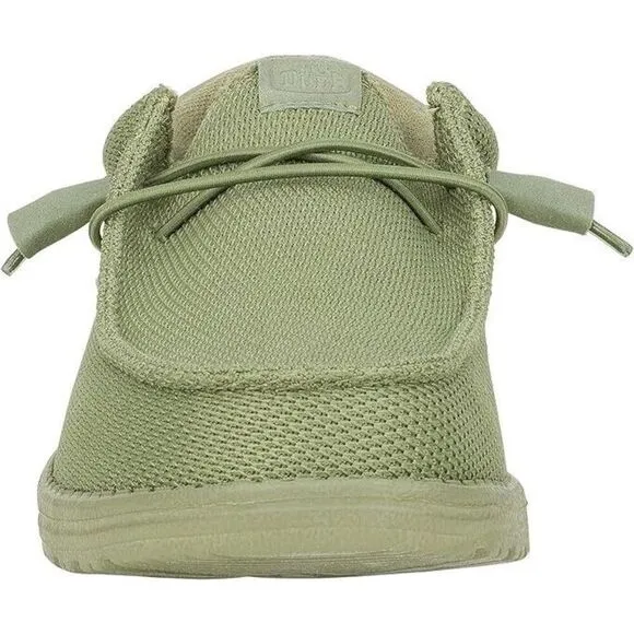 Hey Dude Wally Funk Mono 40011-337 Men's Olive Green Slip-On Casual Shoes NR9885