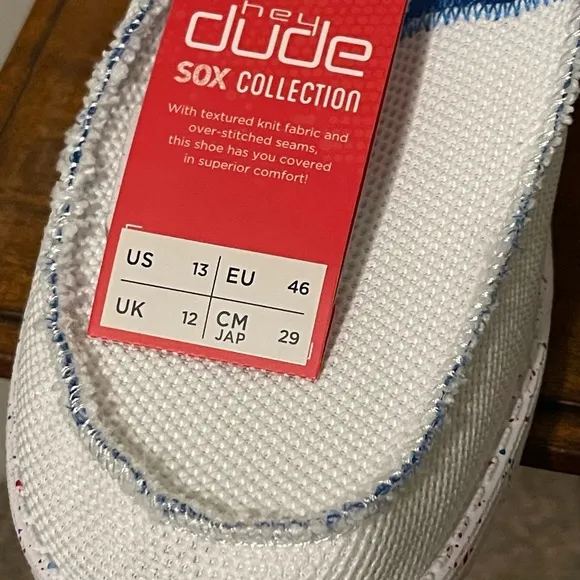 Hey Dude Wally Sox Tri America USA Patriotic Slip On Shoes Men S 8 9, 11, 13 NEW
