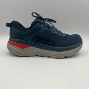 Hoka Bondi 7 Real Teal Outer Space Running Shoes Cushioning Comfort Mens Size 9
