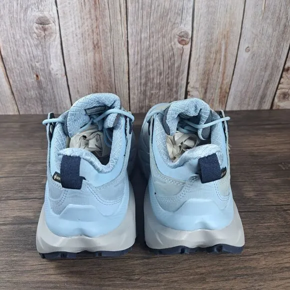 Hoka One Kaha 2 GORE-TEX Low Hiking Sneaker Women's Sz 6.5 B Light Blue (READ)
