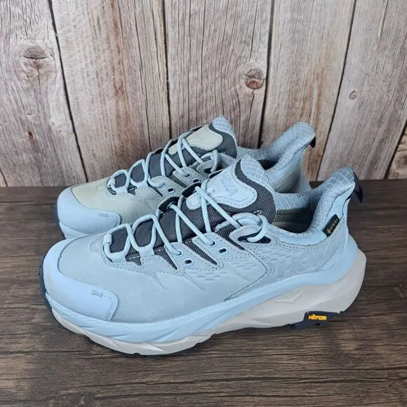 Hoka One Kaha 2 GORE-TEX Low Hiking Sneaker Women's Sz 6.5 B Light Blue (READ)