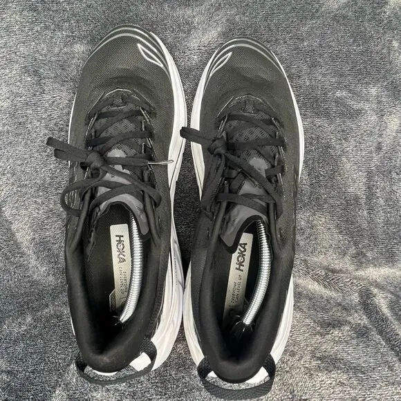 Hoka One One Bondi X Black White Running Shoes  Mens Size 13