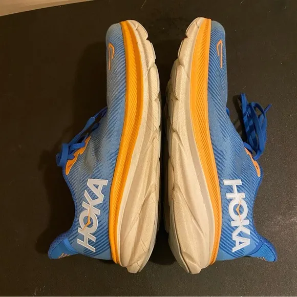 Hoka One One Clifton 9 Mens‎ 10.5D US Blue Running Shoes Sneakers 1127895