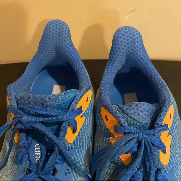 Hoka One One Clifton 9 Mens‎ 10.5D US Blue Running Shoes Sneakers 1127895