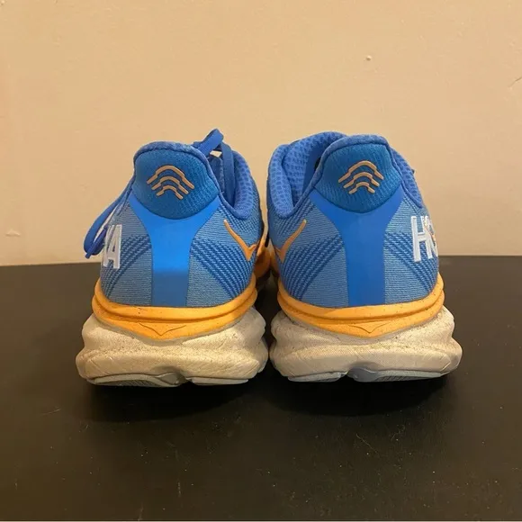 Hoka One One Clifton 9 Mens‎ 10.5D US Blue Running Shoes Sneakers 1127895