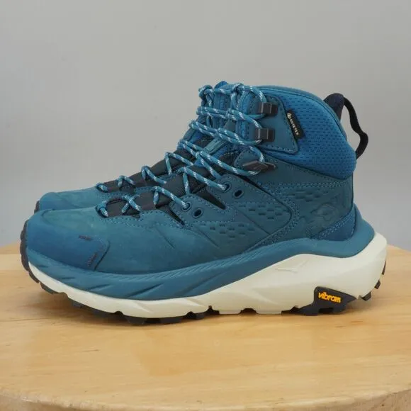 Hoka One One Kaha 2 GTX Mid Womens Size 7 Shoes Blue Coral Hiking Trail NEW