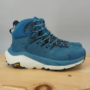 Hoka One One Kaha 2 GTX Mid Womens Size 7 Shoes Blue Coral Hiking Trail NEW