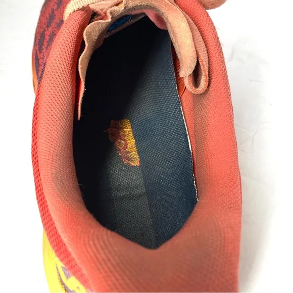 HOKA One One Mens Speedgoat Fiesta Radiant Yellow Orange Running Shoes 10.5 D