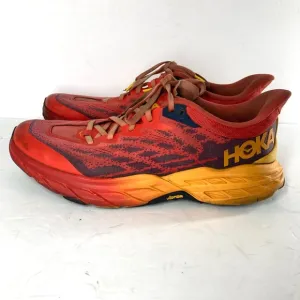 HOKA One One Mens Speedgoat Fiesta Radiant Yellow Orange Running Shoes 10.5 D