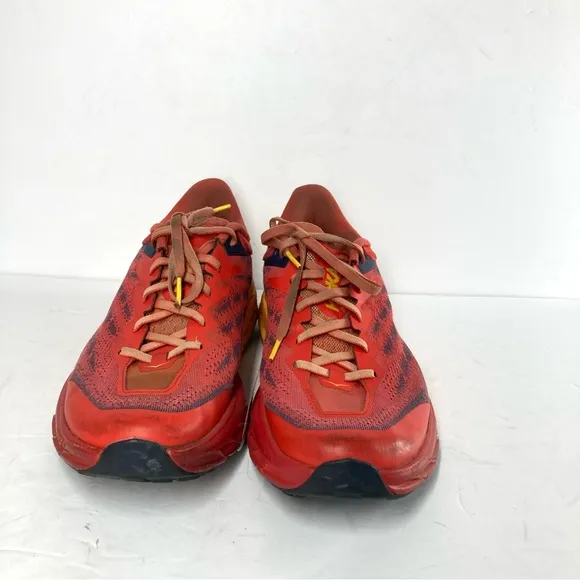 HOKA One One Mens Speedgoat Fiesta Radiant Yellow Orange Running Shoes 10.5 D