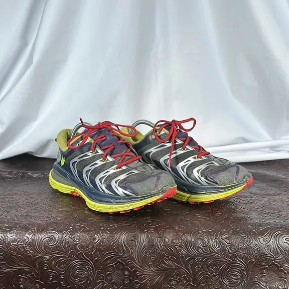 Hoka One One Running Shoes with Red Laces