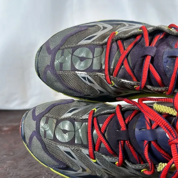 Hoka One One Running Shoes with Red Laces