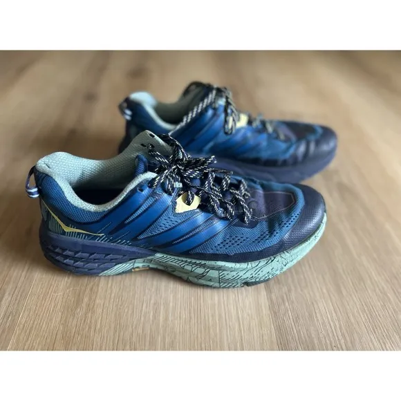 Hoka One One Speedgoat women's shoes size 10 Blue Running