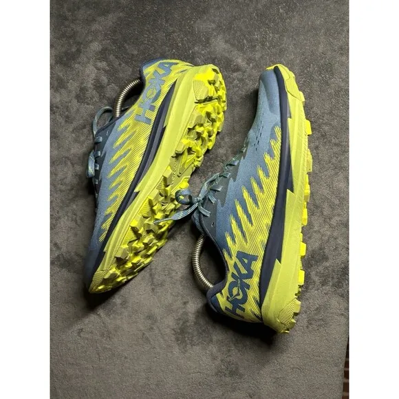 Hoka One One Torrent 3 Trail Hiking Athletic Running Shoes Blue Mens Size 8.5 D
