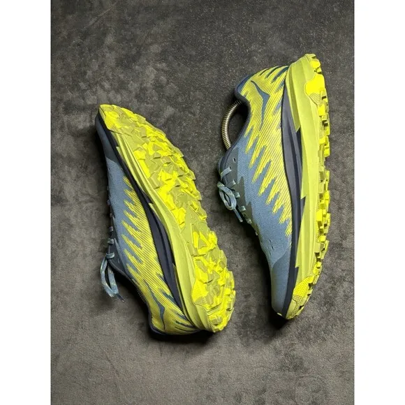Hoka One One Torrent 3 Trail Hiking Athletic Running Shoes Blue Mens Size 8.5 D