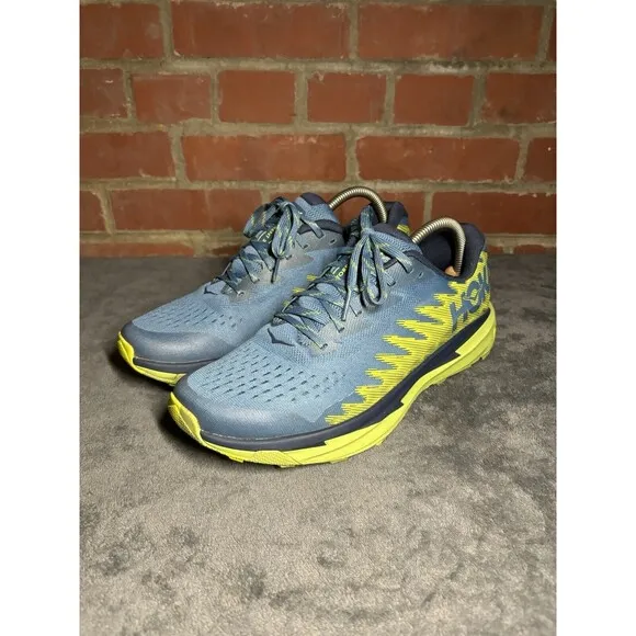 Hoka One One Torrent 3 Trail Hiking Athletic Running Shoes Blue Mens Size 8.5 D