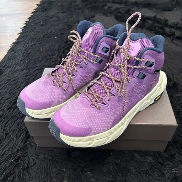 HOKA One One Trail Code GTX purple lace up shoes sneakers women’s 7.5 new
