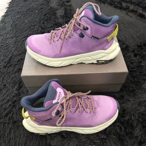 HOKA One One Trail Code GTX purple lace up shoes sneakers women’s 7.5 new