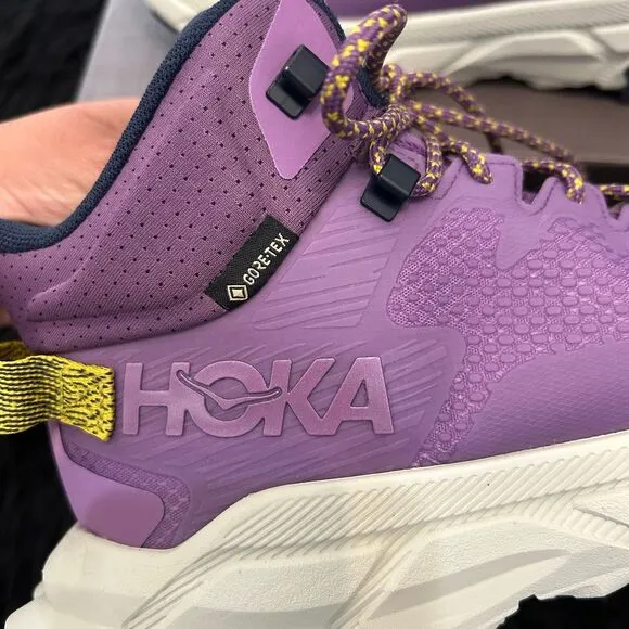 HOKA One One Trail Code GTX purple lace up shoes sneakers women’s 7.5 new