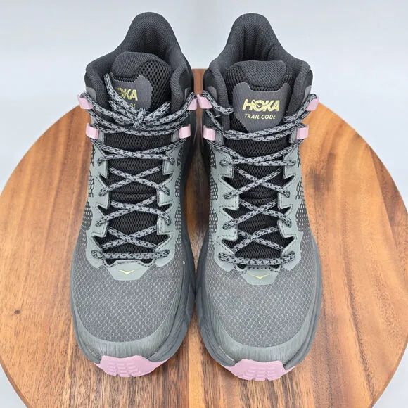 Hoka One One Trail Code GTX Shoes Women's 6.5 B Black Castlerock Hiking Trail
