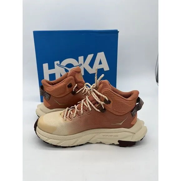 Hoka One One Trail Code GTX Womens Size 6 B Hiking Shoes Sun Baked Shortbread