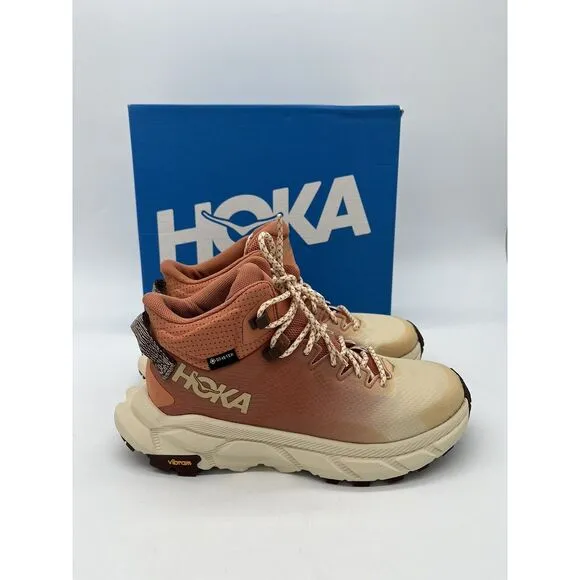 Hoka One One Trail Code GTX Womens Size 6 B Hiking Shoes Sun Baked Shortbread