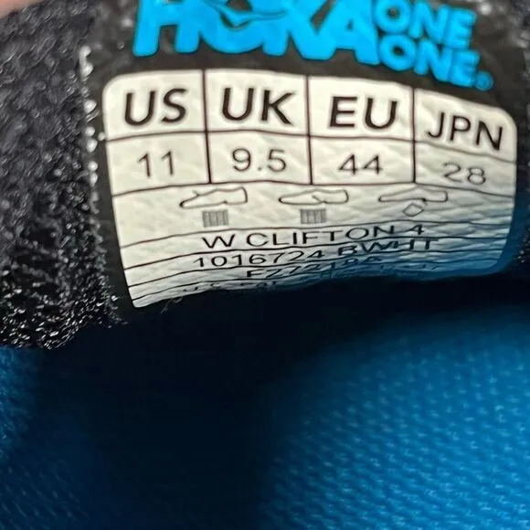 Hoka One One Women's Size 11 Clifton 4 Running Shoes