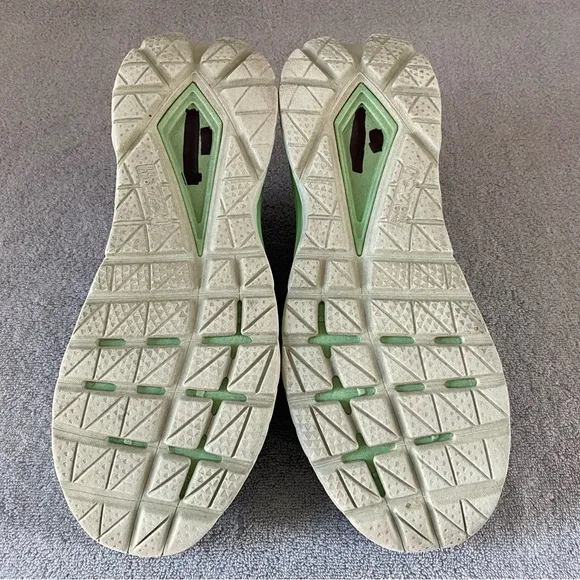 Hoka Shoes Mens 12 Blue Green Mach 4 Running Athletic Sneakers 1113528 DBGA